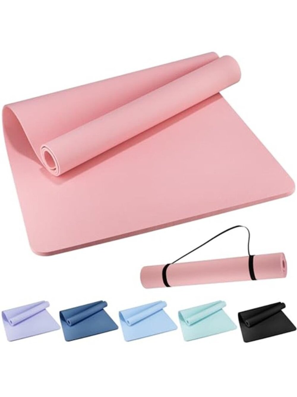 Extra Wide Yoga Mat 72" x 32", 6mm Non Slip TPE Exercise Mat For Home Gym, Yoga